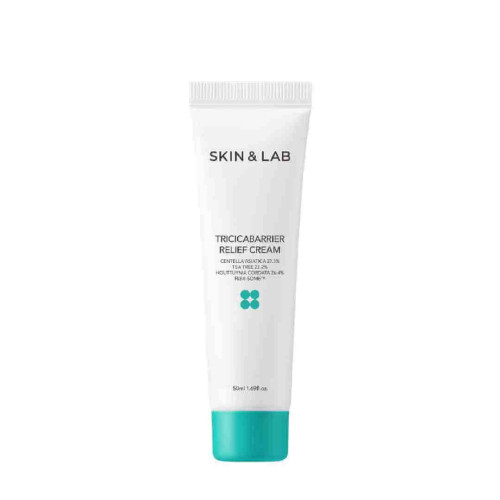 Заспокійливий крем для обличчя з центелою - SKIN&LAB Tricicabarrier Relief Cream 50мл
