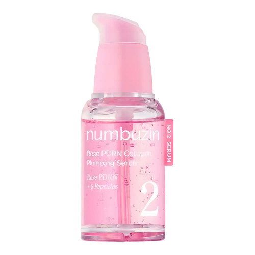 Сироватка для пружності шкіри з PDRN та пептидами Numbuzin No.2 Rose PDRN Collagen Plumping Serum 30мл