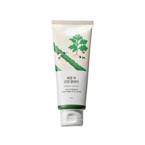 ROUND LAB MUGWORT Calming Cleanser - Заспокійлива очищуюча пінка з морським полином 150мл