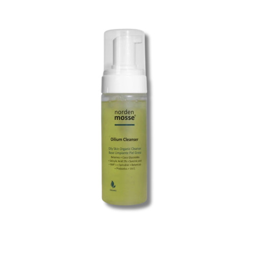 Очищувальний мус із 1% саліцилової та бурштиновою кислотою Norden Mosse Foam Oilium Cleanser, 150 мл